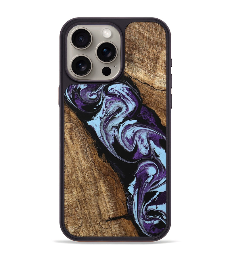 iPhone 15 Pro Max Wood Phone Case - Royce (Purple, 745994)