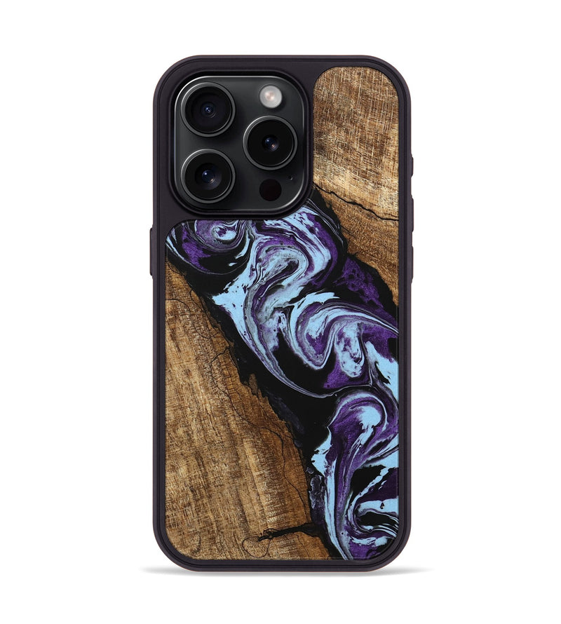 iPhone 15 Pro Wood Phone Case - Royce (Purple, 745994)