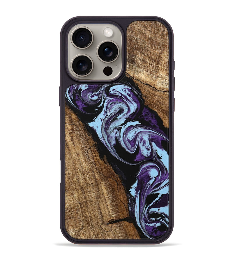 iPhone 16 Pro Max Wood Phone Case - Royce (Purple, 745994)