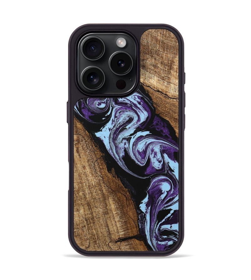 iPhone 16 Pro Wood Phone Case - Royce (Purple, 745994)