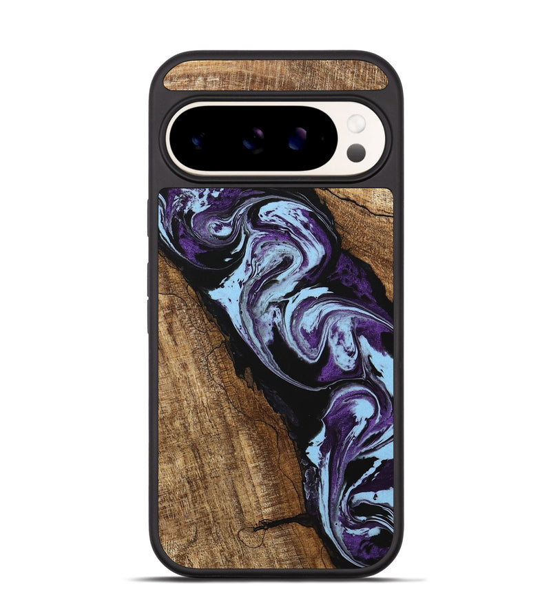 Pixel 9 Wood Phone Case - Royce (Purple, 745994)