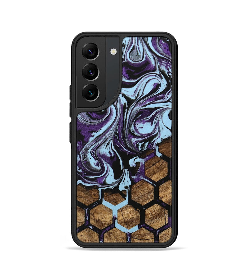 Galaxy S22 Wood Phone Case - Flor (Pattern, 745995)