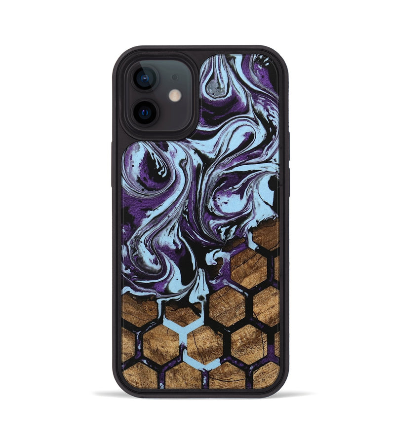 iPhone 12 Wood Phone Case - Flor (Pattern, 745995)