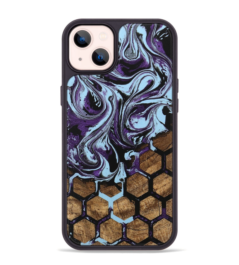 iPhone 14 Plus Wood Phone Case - Flor (Pattern, 745995)