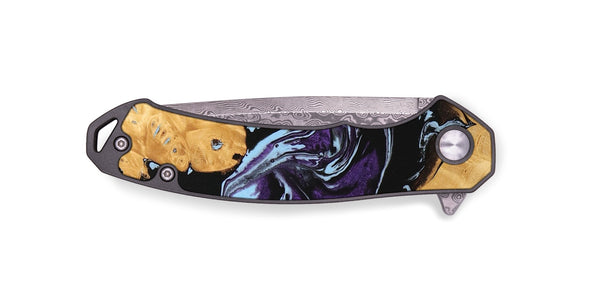 EDC Wood Pocket Knife - Castiel (Purple, 745996)