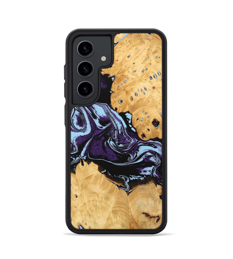 Galaxy S24 Wood Phone Case - Castiel (Purple, 745996)