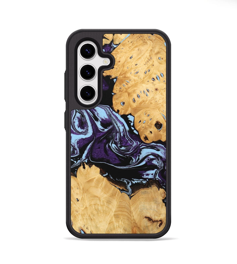 Galaxy S25 Wood Phone Case - Castiel (Purple, 745996)