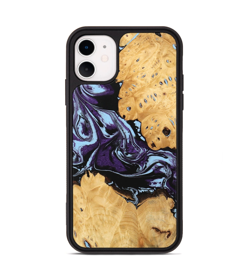 iPhone 11 Wood Phone Case - Castiel (Purple, 745996)