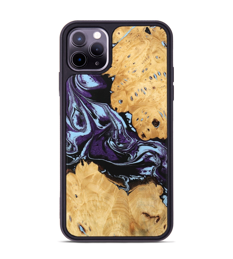 iPhone 11 Pro Max Wood Phone Case - Castiel (Purple, 745996)