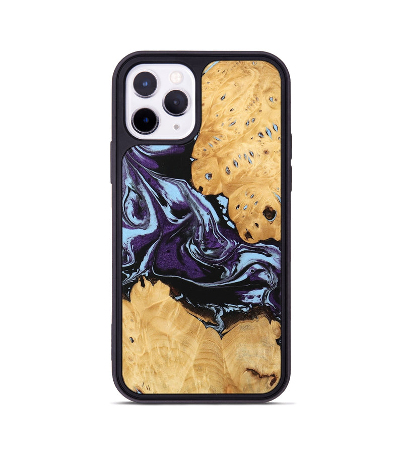 iPhone 11 Pro Wood Phone Case - Castiel (Purple, 745996)