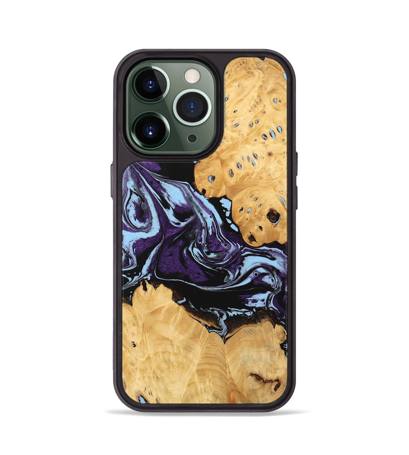 iPhone 13 Pro Wood Phone Case - Castiel (Purple, 745996)