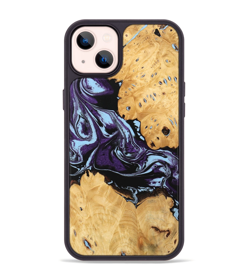 iPhone 14 Plus Wood Phone Case - Castiel (Purple, 745996)