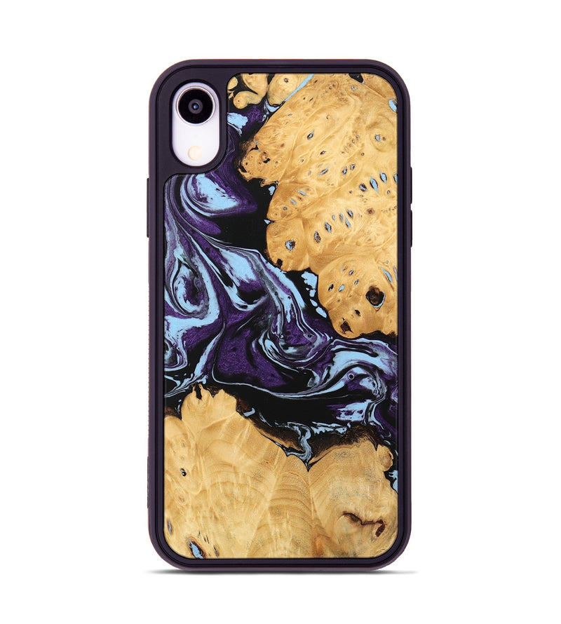 iPhone Xr Wood Phone Case - Castiel (Purple, 745996)