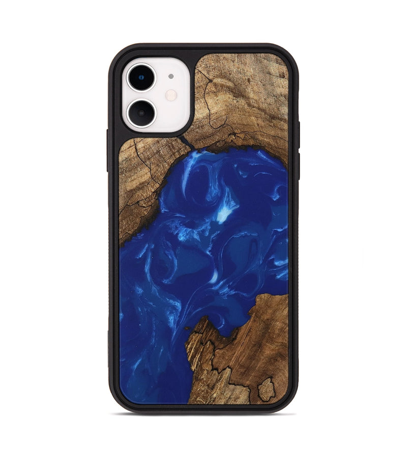 iPhone 11 Wood Phone Case - Samir (Blue, 745998)