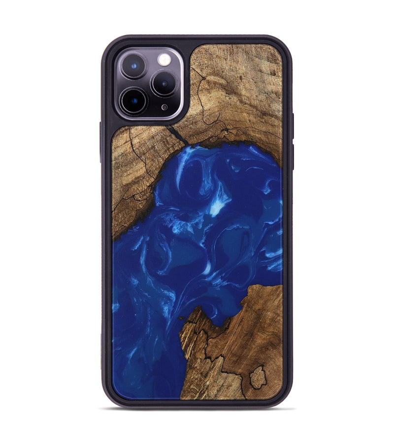 iPhone 11 Pro Max Wood Phone Case - Samir (Blue, 745998)