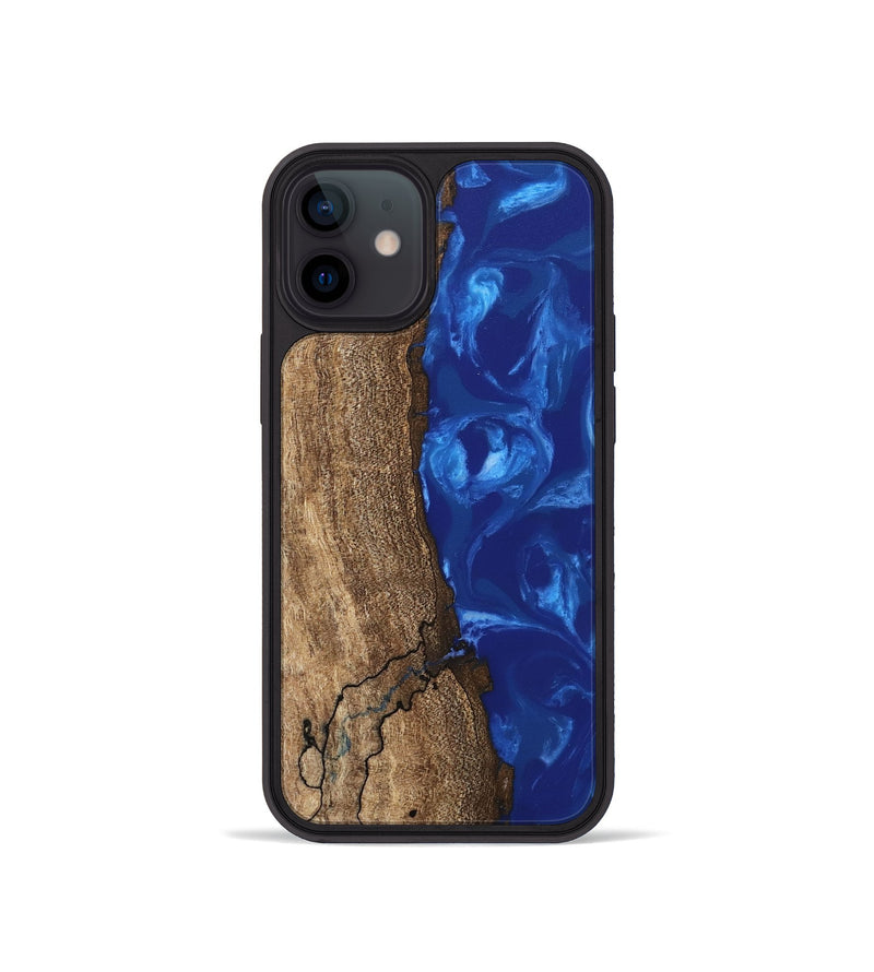 iPhone 12 mini Wood Phone Case - Leone (Blue, 745999)