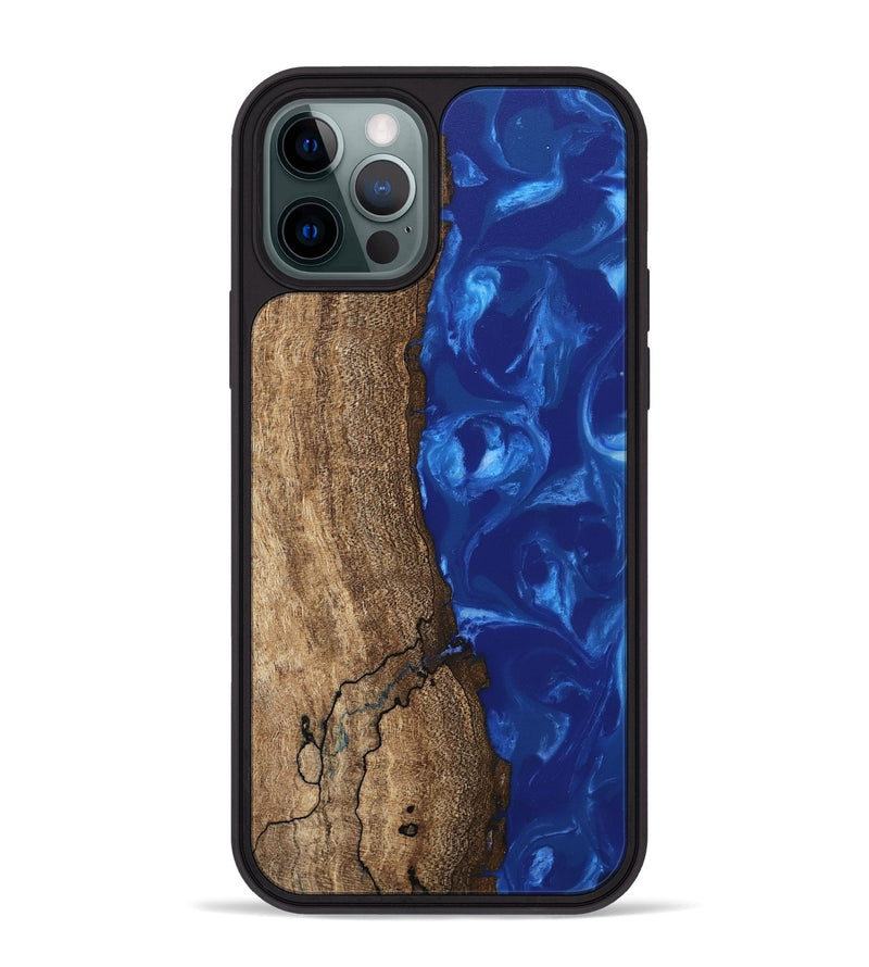 iPhone 12 Pro Max Wood Phone Case - Leone (Blue, 745999)