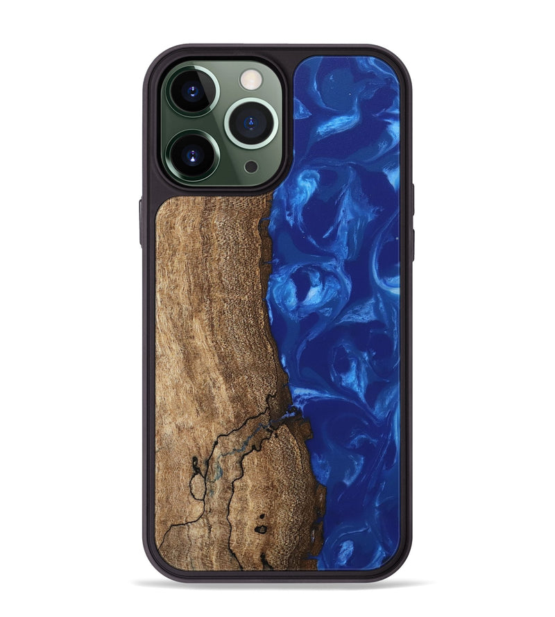 iPhone 13 Pro Max Wood Phone Case - Leone (Blue, 745999)