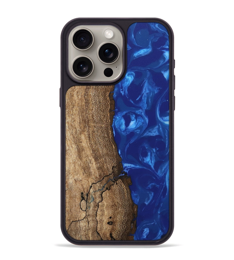 iPhone 15 Pro Max Wood Phone Case - Leone (Blue, 745999)