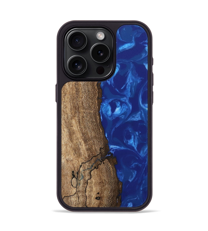 iPhone 15 Pro Wood Phone Case - Leone (Blue, 745999)