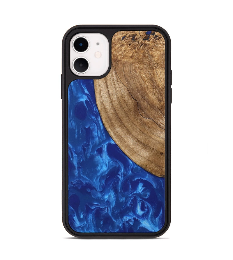 iPhone 11 Wood Phone Case - Sydnie (Blue, 746001)