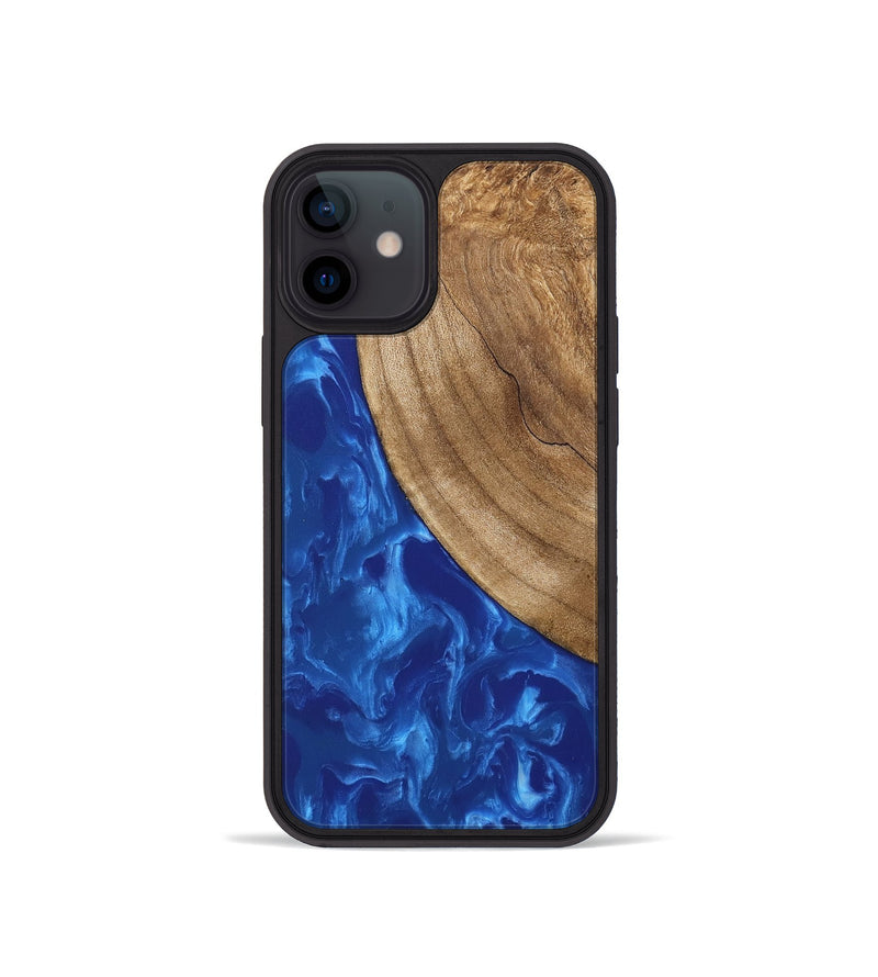 iPhone 12 mini Wood Phone Case - Sydnie (Blue, 746001)