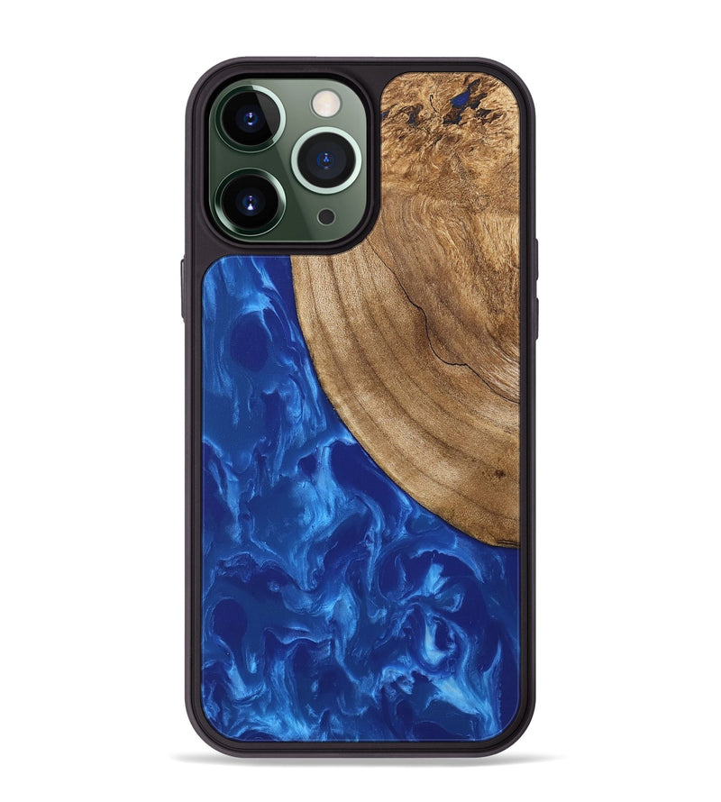 iPhone 13 Pro Max Wood Phone Case - Sydnie (Blue, 746001)