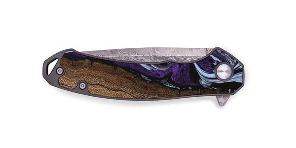 EDC Wood Pocket Knife - Ginger (Purple, 746002)