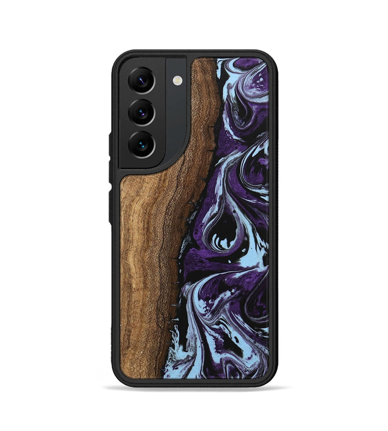 Galaxy S22 Wood Phone Case - Ginger (Purple, 746002)