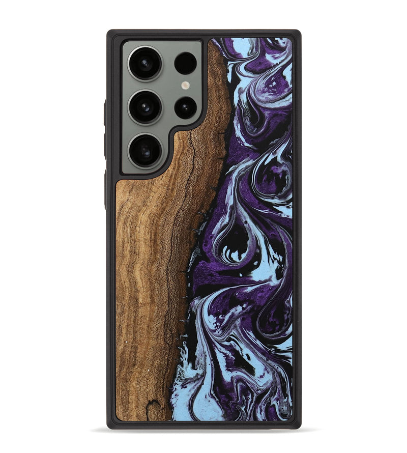 Galaxy S23 Ultra Wood Phone Case - Ginger (Purple, 746002)