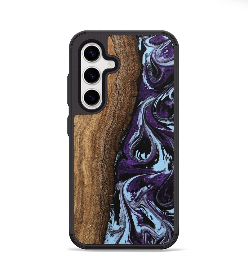 Galaxy S25 Wood Phone Case - Ginger (Purple, 746002)