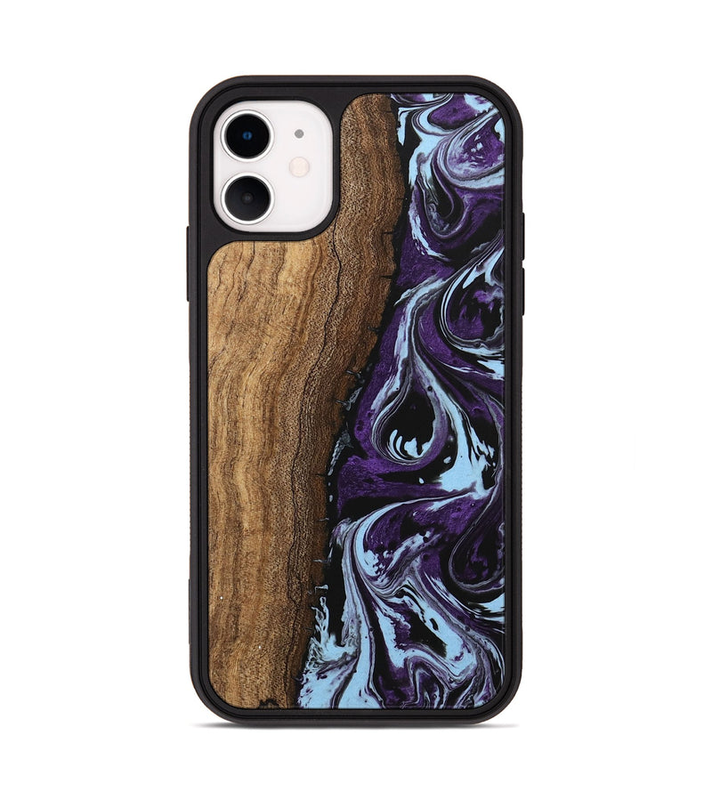 iPhone 11 Wood Phone Case - Ginger (Purple, 746002)