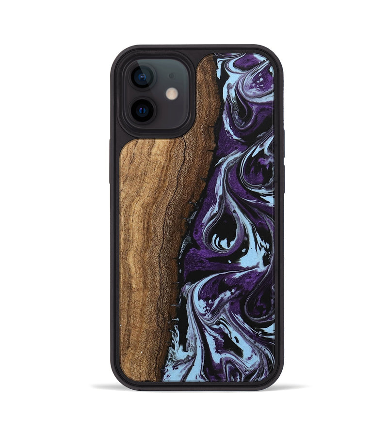 iPhone 12 Wood Phone Case - Ginger (Purple, 746002)