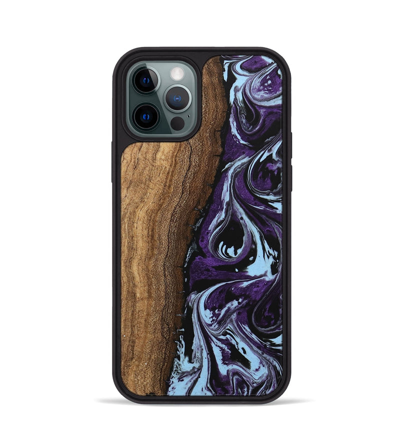 iPhone 12 Pro Wood Phone Case - Ginger (Purple, 746002)