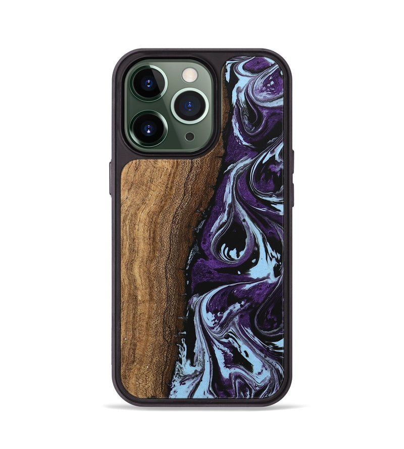 iPhone 13 Pro Wood Phone Case - Ginger (Purple, 746002)