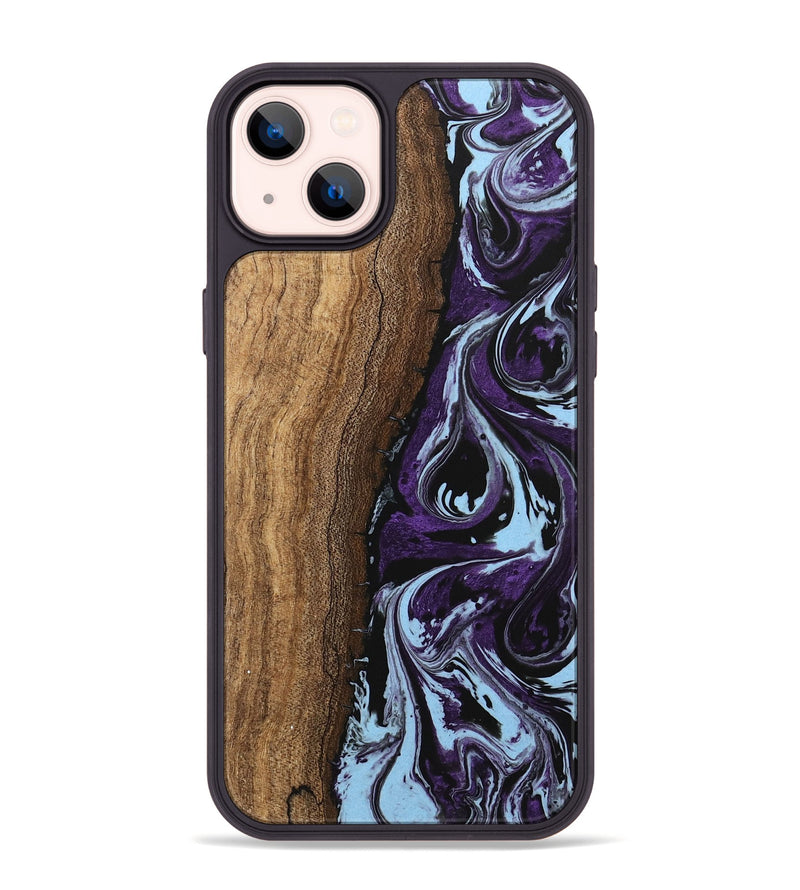 iPhone 14 Plus Wood Phone Case - Ginger (Purple, 746002)