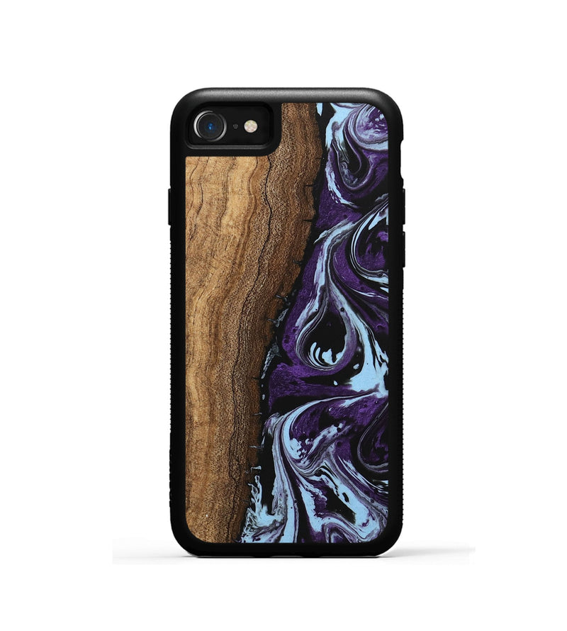 iPhone SE Wood Phone Case - Ginger (Purple, 746002)