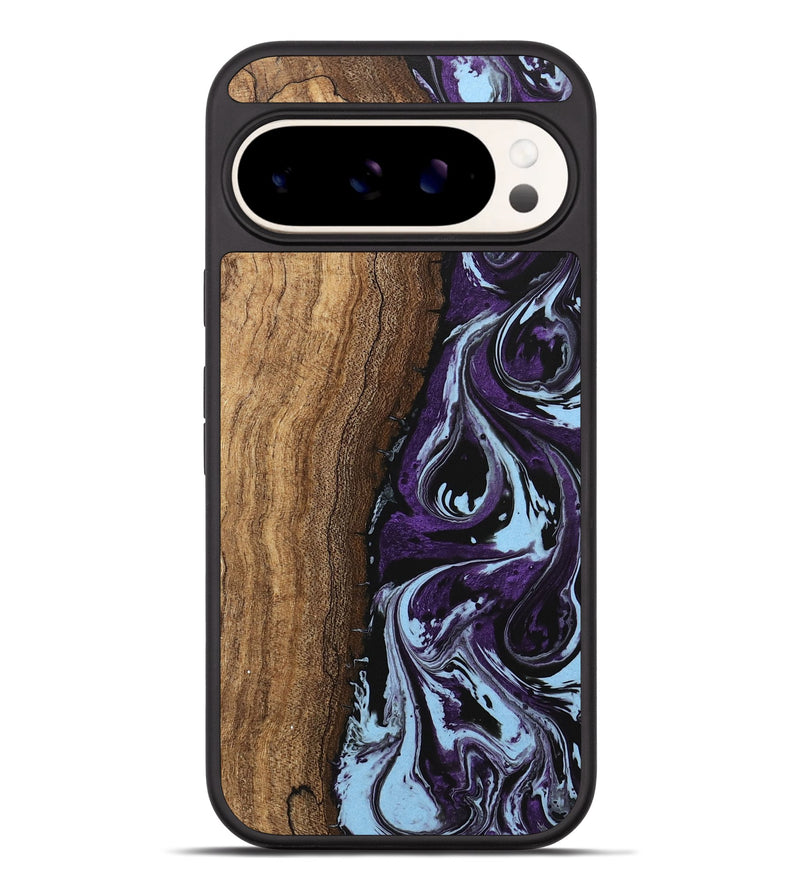 Pixel 9 Pro XL Wood Phone Case - Ginger (Purple, 746002)