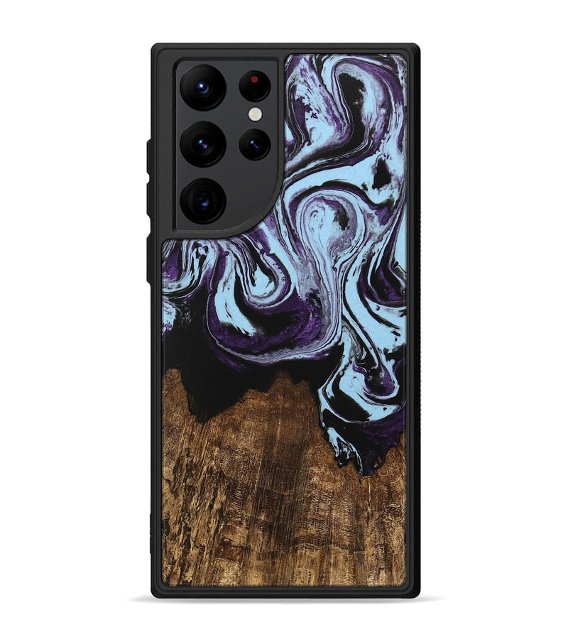 Galaxy S22 Ultra Wood Phone Case - Rubin (Purple, 746003)