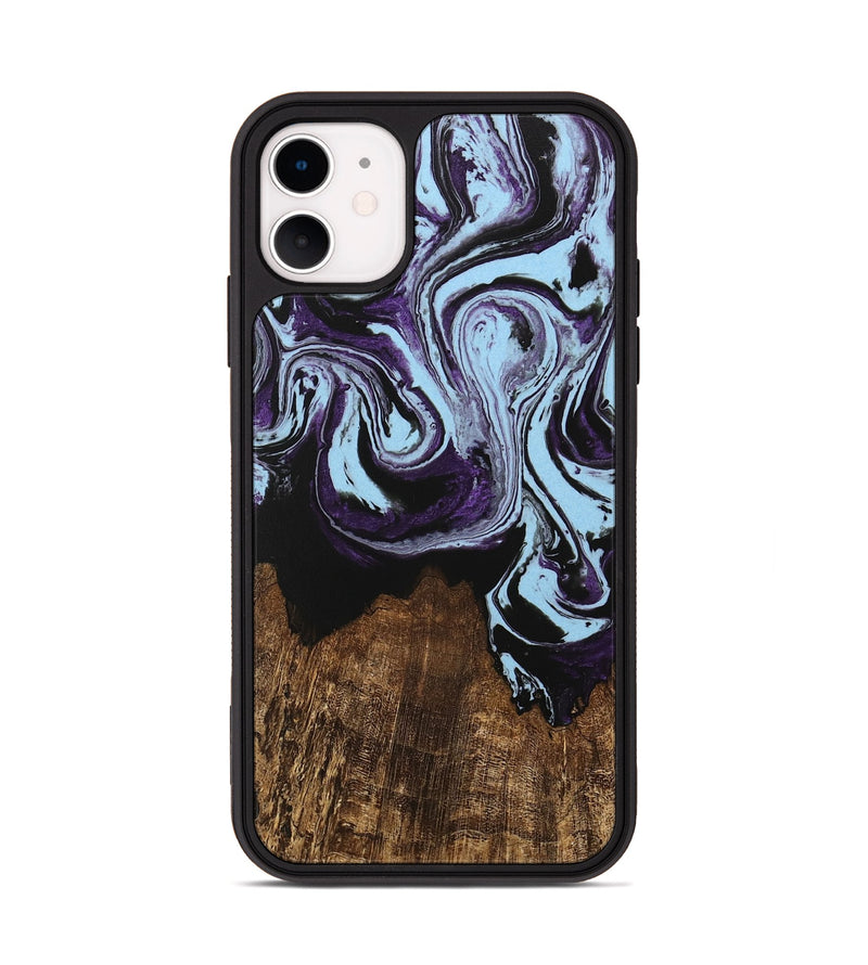 iPhone 11 Wood Phone Case - Rubin (Purple, 746003)