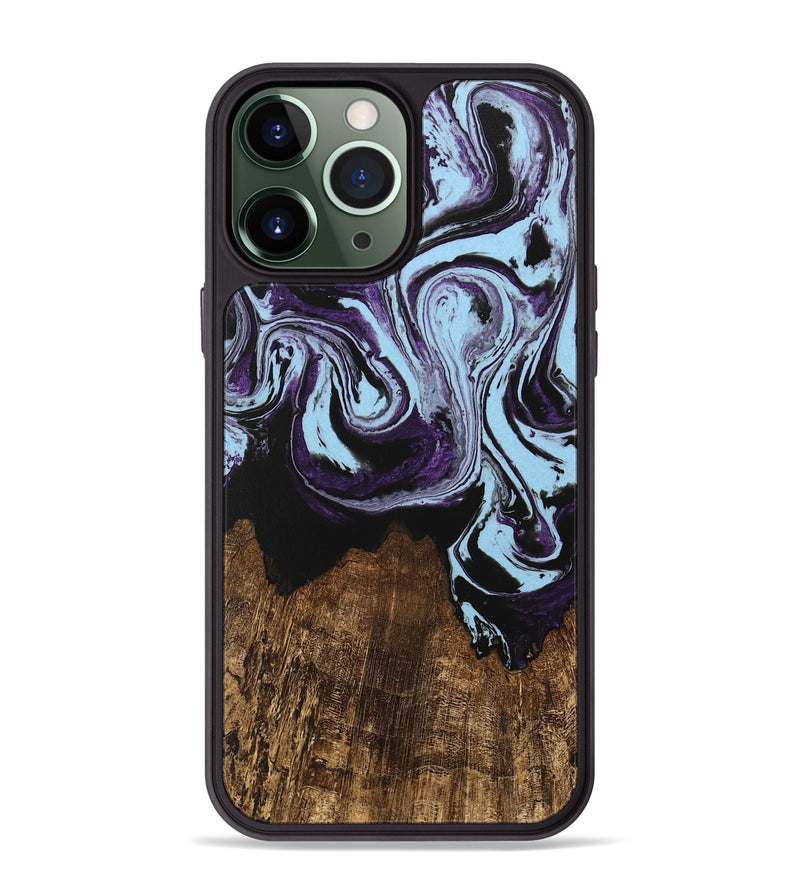 iPhone 13 Pro Max Wood Phone Case - Rubin (Purple, 746003)