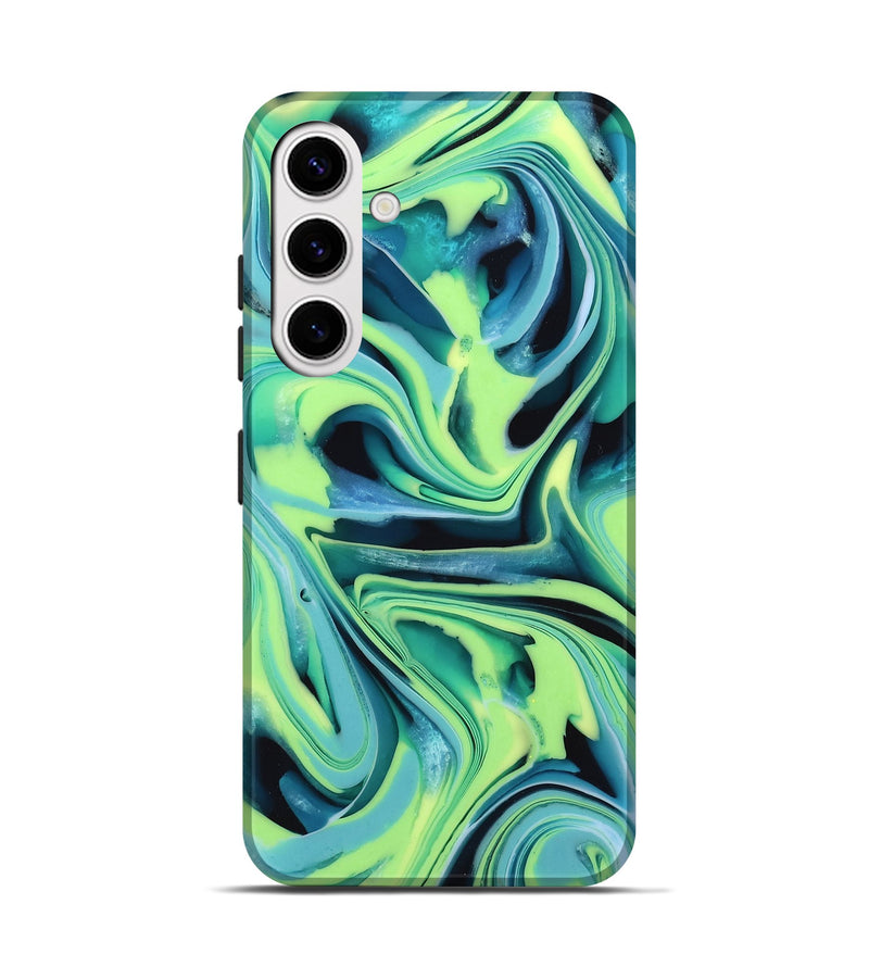 Galaxy S25 ResinArt Live Edge Phone Case - Athena (Green, 746007)