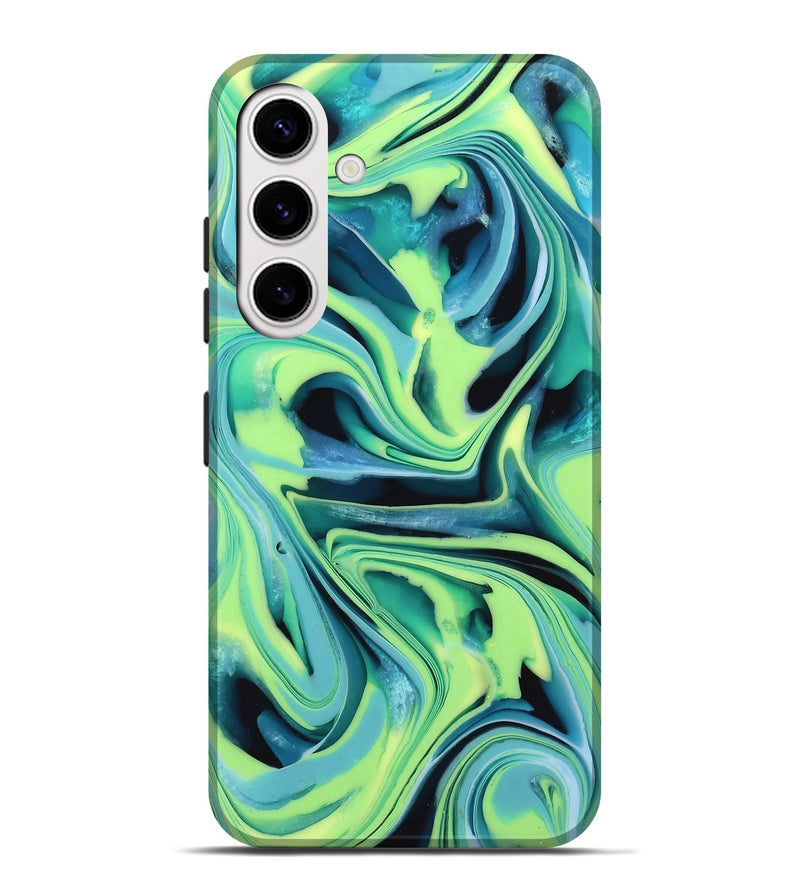 Galaxy S25 Plus ResinArt Live Edge Phone Case - Athena (Green, 746007)