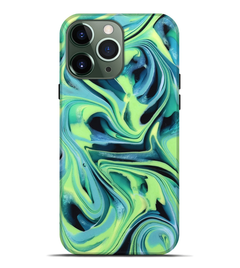 iPhone 13 Pro Max ResinArt Live Edge Phone Case - Athena (Green, 746007)