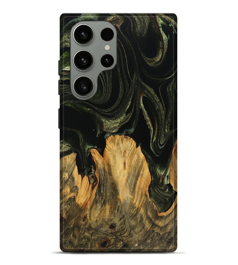 Galaxy S23 Ultra Wood Live Edge Phone Case - Alesha (Green, 746008)