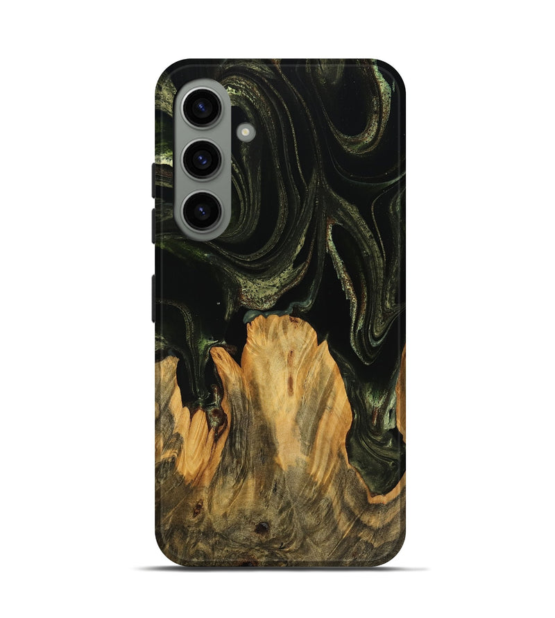 Galaxy S24 Wood Live Edge Phone Case - Alesha (Green, 746008)