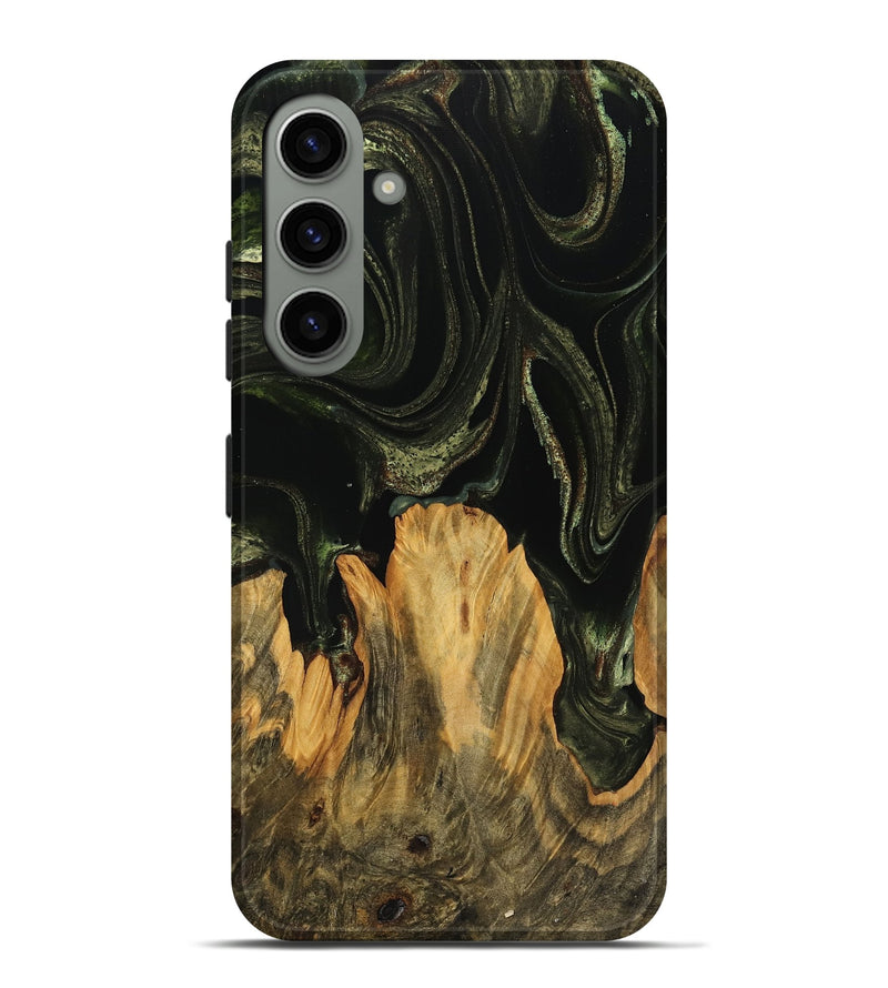 Galaxy S24 Plus Wood Live Edge Phone Case - Alesha (Green, 746008)