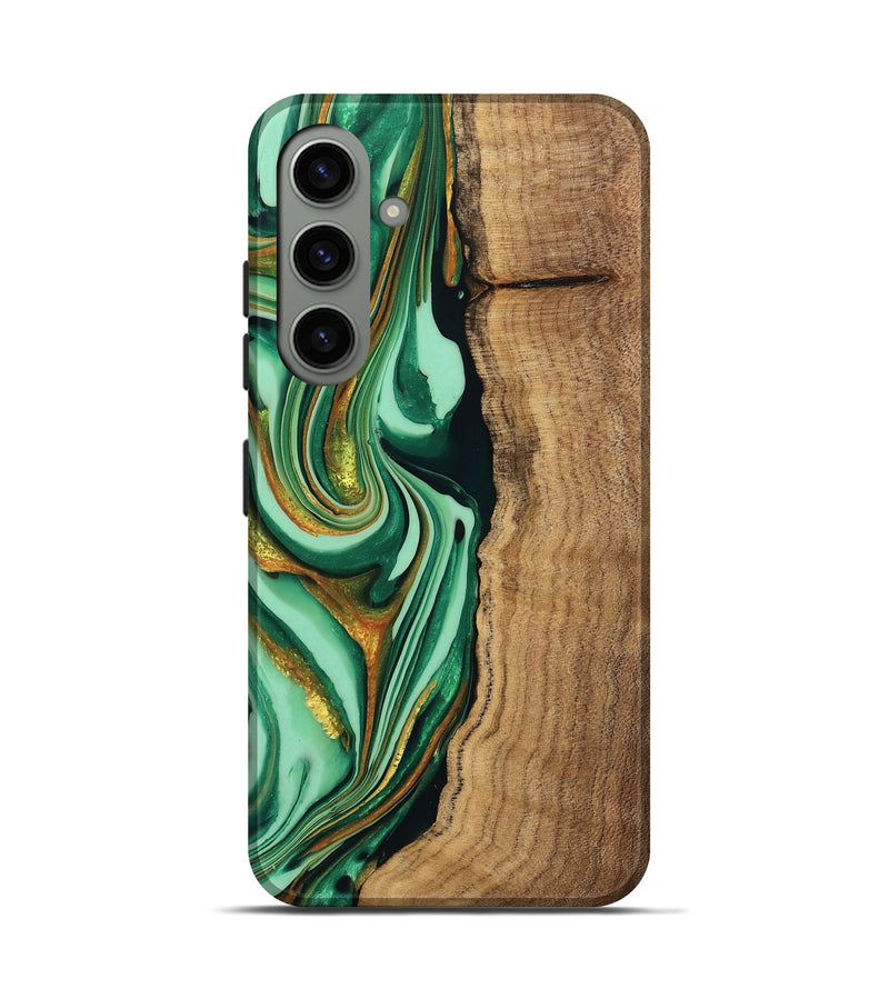 Galaxy S24 Wood Live Edge Phone Case - Kyaire (Green, 746010)