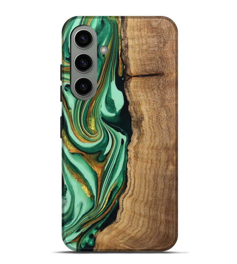 Galaxy S24 Plus Wood Live Edge Phone Case - Kyaire (Green, 746010)