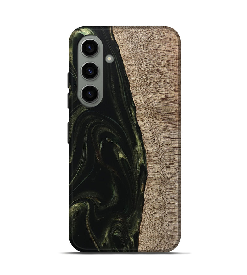 Galaxy S24 Wood Live Edge Phone Case - Miller (Green, 746016)